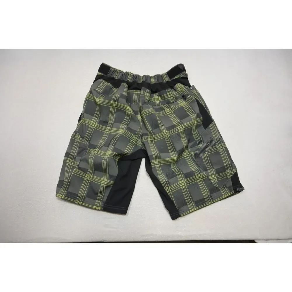ZOIC Cycling Cargo Shorts Mountain Biking Plaid Baggy Mens Size Large‎
